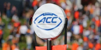 Experts are discussing the potential departure of North Carolina, Clemson, Florida State, Louisville, and Miami from the ACC to another conference.