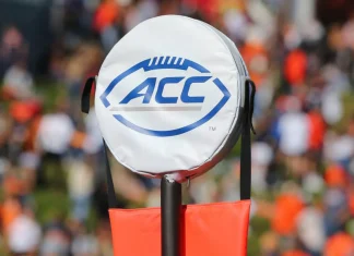 Experts are discussing the potential departure of North Carolina, Clemson, Florida State, Louisville, and Miami from the ACC to another conference.